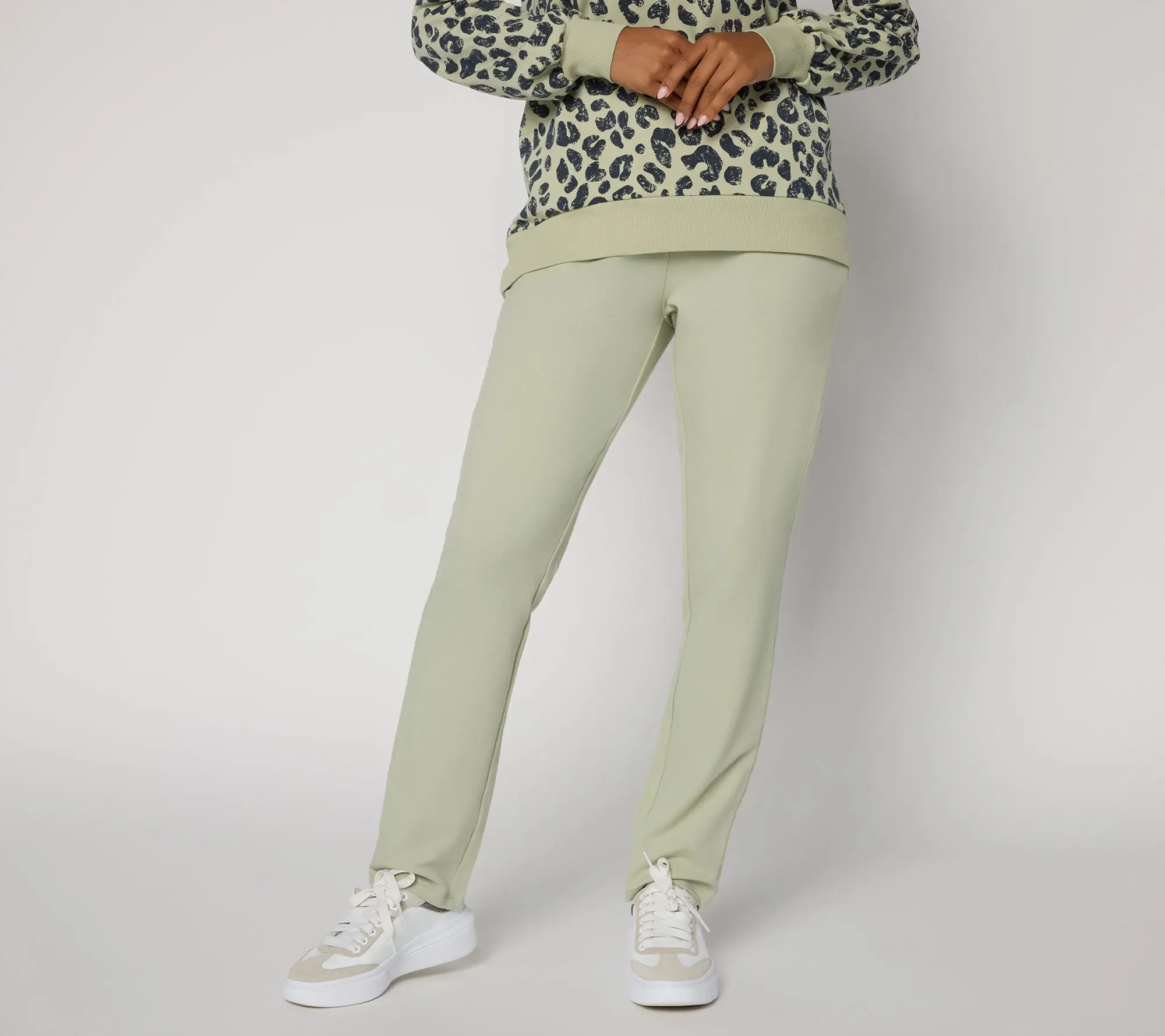 Belle by Kim Gravel Regular French Terry Straight Leg Pant