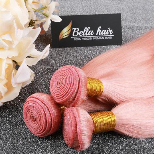 Hair Bundles Pink Straight