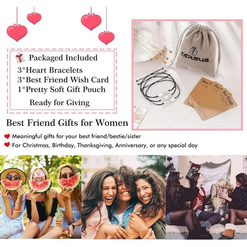 2/3/4/5/6 Pcs Best Friend Bracelets Bff Matching Heart Bracelet Best Friend Friendship GiftsGift 2/3/4/5/6 Pcs Best Friend Bracelets Bff Matching Heart Bracelet Best Friend Friendship GiftsGift