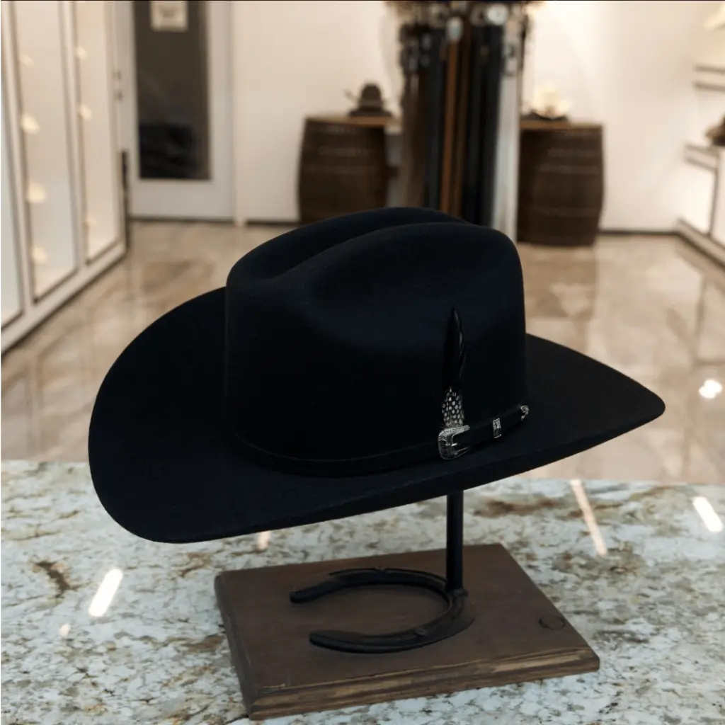Texana Cuernos Chuecos Lobo Negro 6X