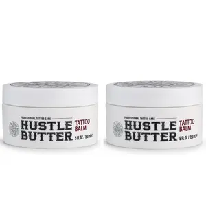 【Buy One Get One Free】Hustle Butter 5oz Tattoo Balm For New &amp; Older Tattoos - Safe While Healing - Moisturizes and Rejuvenates Tattoo Aftercare Cosmetics