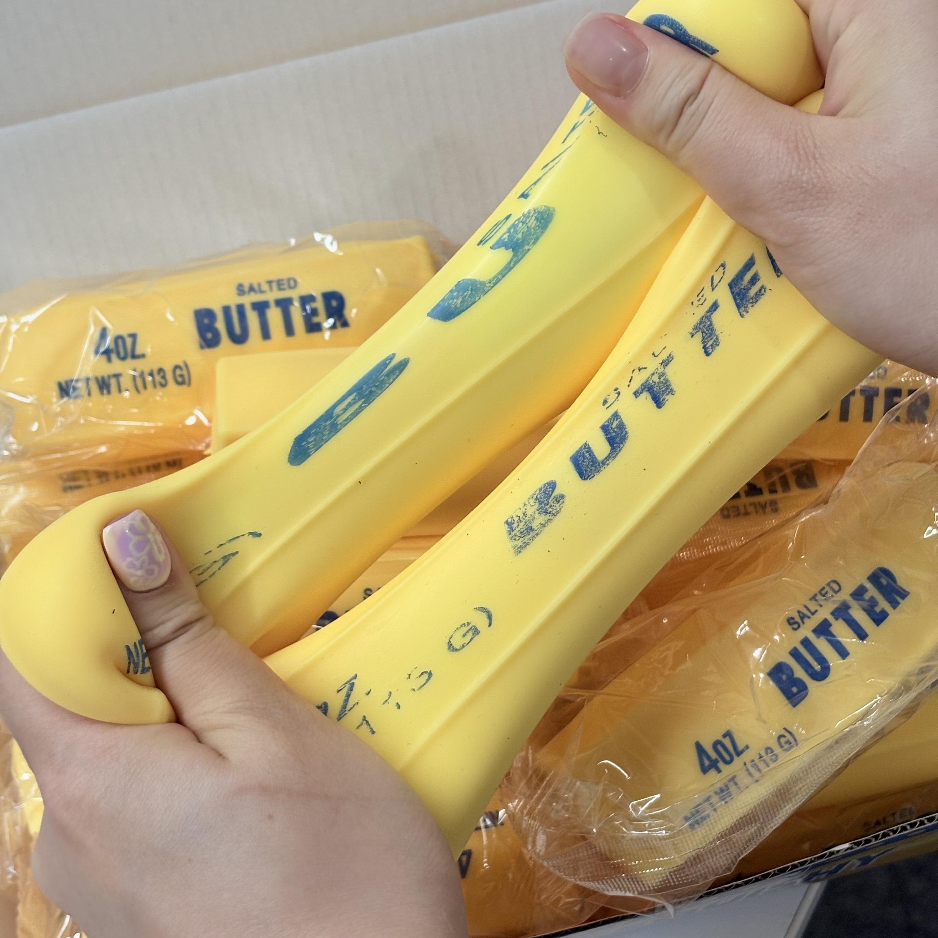 Squish Butter - New Flour Filled NeeDoh Fidget Toy Adults Kids 3+ - Super Soft Memory Foam Feel Stress Relief Sensory Play - Safe Durable Non-Toxic Material