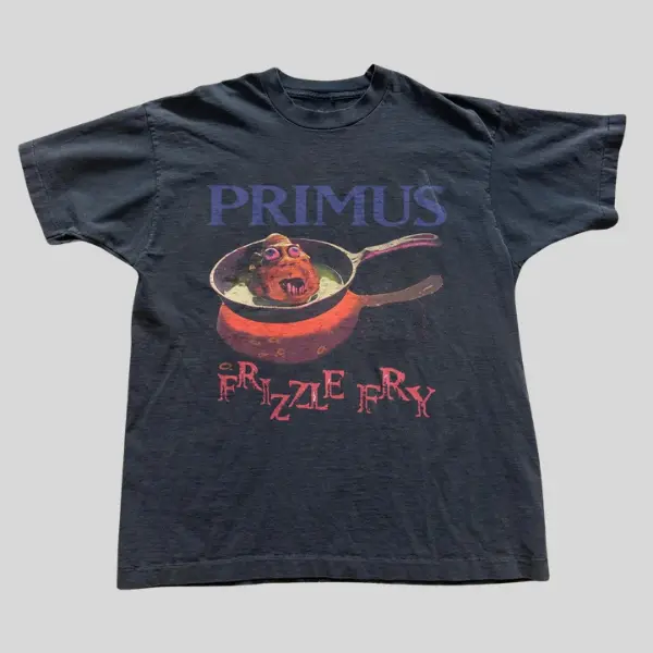 Primus Frizzle Fry T Shirt, Alternative Rock Graphic, Vintage Y2K, 2000s Retro Tee