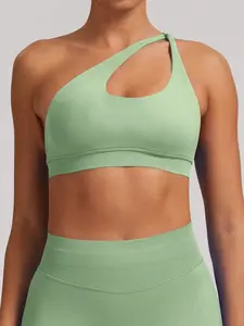 High Elasticity Ultra-Fine Matte Nylon Cross-Back Seamless Sports Bra, Gym Sports Bra, Shock-Absorbing Yoga Bra, Women's Fitness Underwear