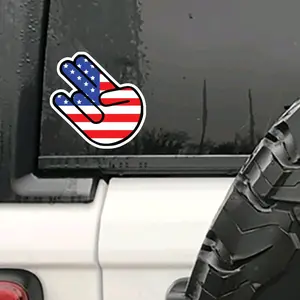 USA SHOCKER HAND PRINTED FUNNY DECAL CAR TRUCK WINDOW STICKER PRANK JOKE