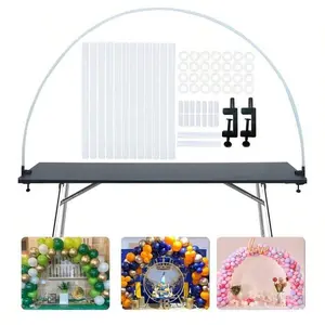Tabletop Balloon Arch Stand Kit with Adjustable Height 47.24-70.87 Inches, Reusable Balloon Support for Wedding, Birthday Party, Graduation, Thanksgiving and Christmas Decoration