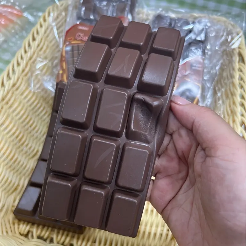 Large Chocolate Squishy Fidget Stress-Relief Toy, Low-Rebound Feel, Fidgets for Grown-Ups, Squishy Fidgets DIY Photo Frame Building Block Set