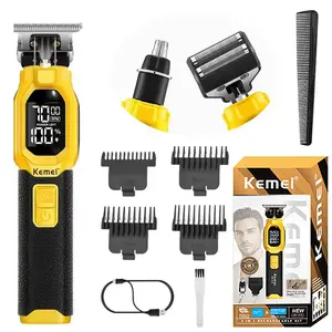 Professional 3 IN1 Electric Hair Clipper for Men, Cordless Trimmer Set, Precision Cutting, Long-Lasting Battery, Home & Salon Use, Ideal Gift, Hair Cutting Kits, Cordless Rechargeable Clippers