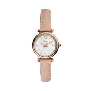 Fossil Women's Carlie Mini Three-Hand, Rose Gold-Tone Stainless Steel Watch