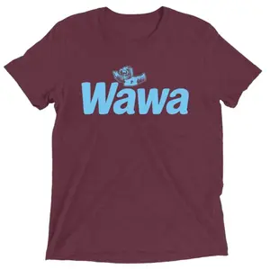 Wawa Phillies Maroon Unisex Tee, Y2K 90s Graphic Shirt, Streetwear Crewneck,  Menswear Top
