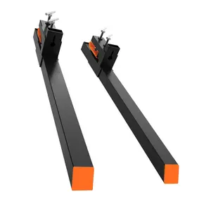 GARVEE Heavy-Duty 4000lbs Clamp-On Pallet Forks with 60" Width and 45"x1.9" Fork Length for Tractor Attachments, Skid Steer, and Loader Bucket Compatibility