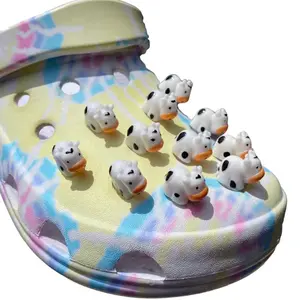 Cow Shoe Charm - 3D Resin Design for Footwear Decor - Cute Cow Figure with Colorful Details