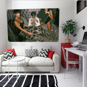 Playboi I Am Music Carti Die Lit Music Art Flag Tapestry Wall Hanging Bed Room Bar Modern Banner Aesthetic Room Decor