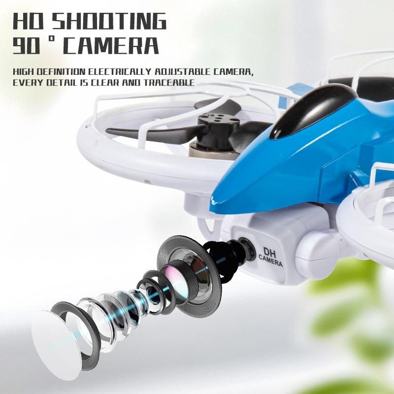 Beginner RC Drone with LED Light Stunt, Crash-Resistant Quadcopter Toy, Durable Remote Control Airplane, Great for Outdoor Play and Gifting