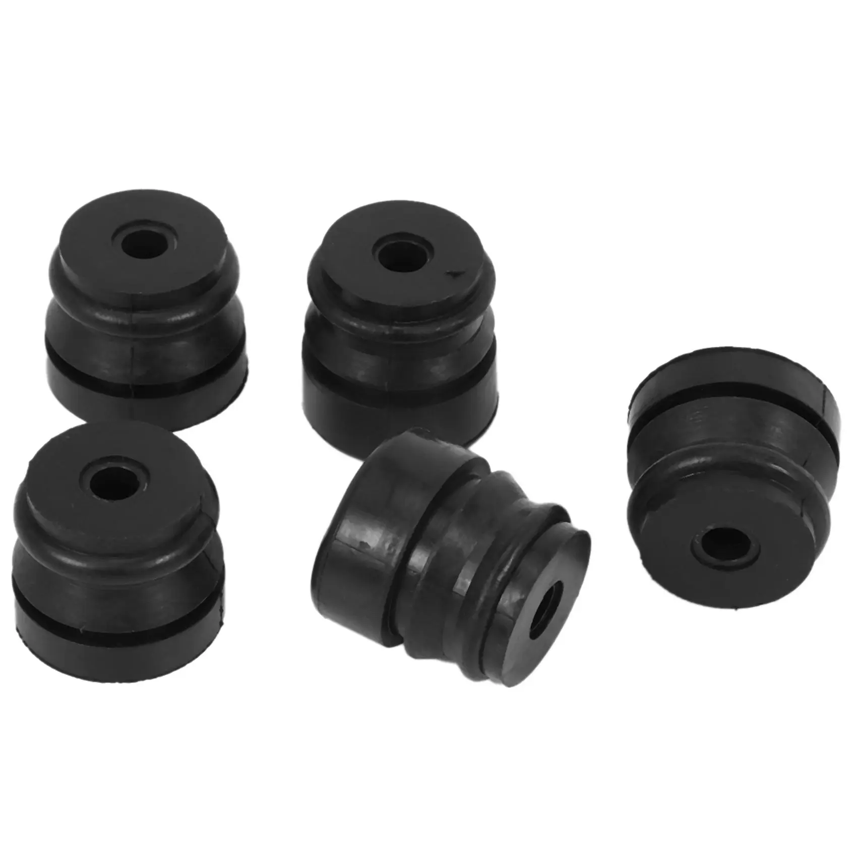 100% Brand New 5-Piece Annular Rubber Buffered Mounts, Garden Tool Parts with Shock Absorption, Fits Chinese Chainsaws 43cc/45cc/4500/5200/5800 (Set of 5), Set Of Five