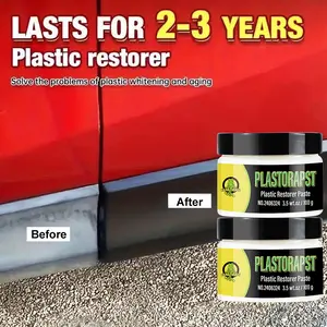 Universal Car Leather & Plastic Repair Polish Wax Cream, Interior Reconditioning for Leather/plastic/rubber Care, Auto Maintenance Solution, Detailing Products