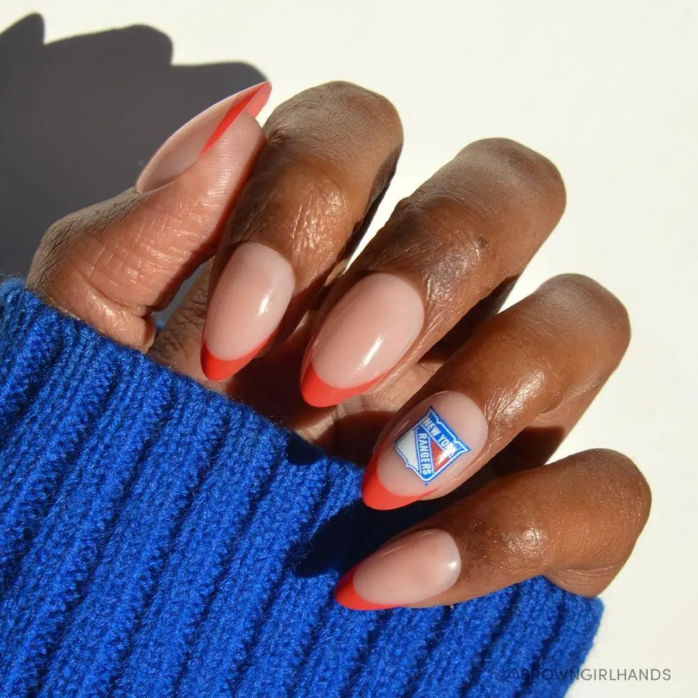 New York Rangers Press-On Nail Set
