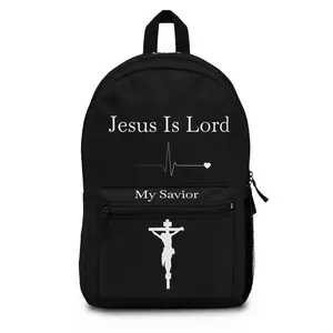 Jesus Is Lord Backpack for Men and Women - Perfect for Travel and Everyday Use card ship spinner wheel front pocket weekender bag