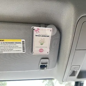 Instax Polaroid Photo Car Visor Clip Personalized Car Decoration Compact 2.36 x 3.54 Inches Magnetic Design for Vehicle