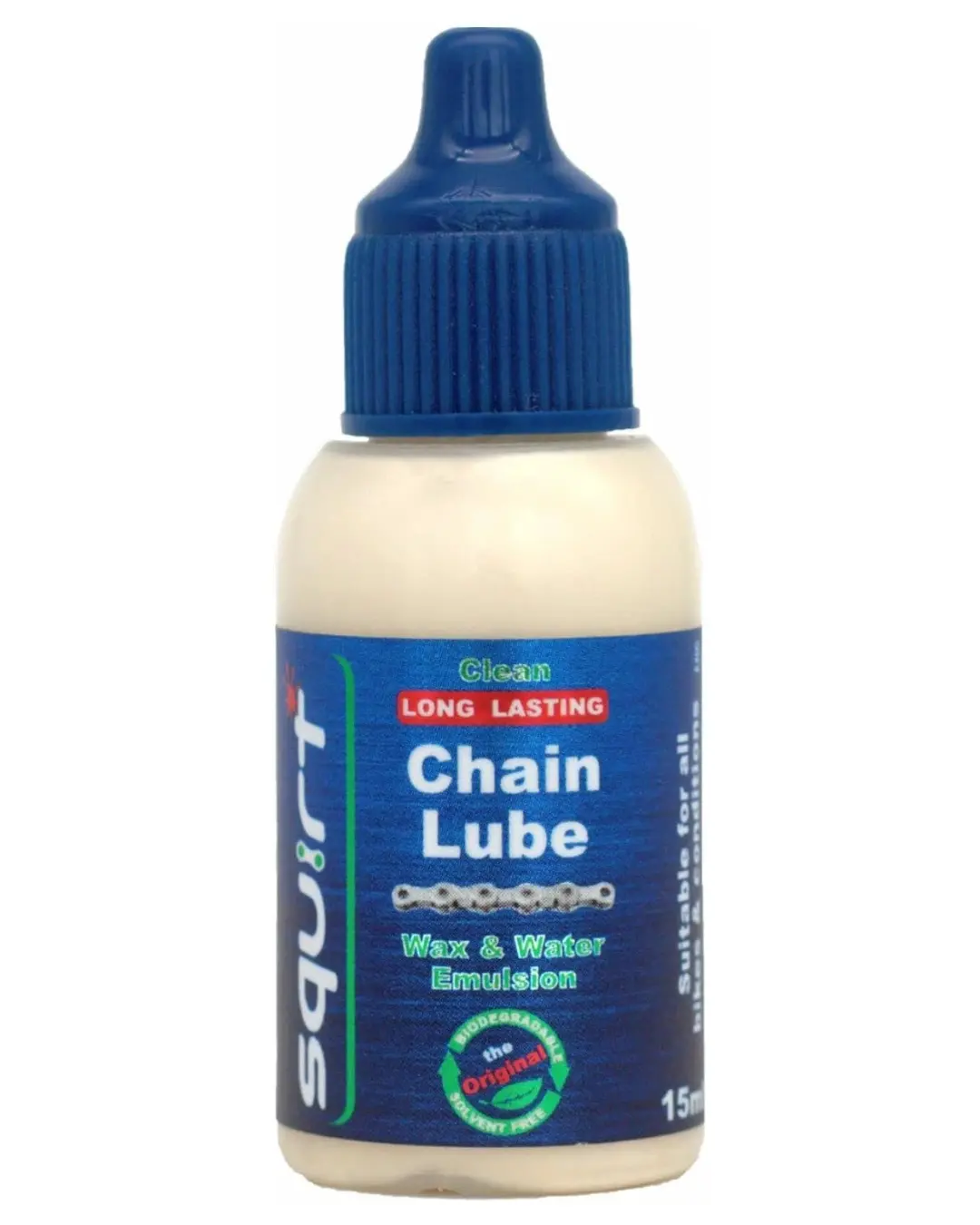 Squirt Cycling Chain Wax Lube 15ml Long-Lasting All-Weather Bike