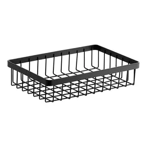 GET Enterprises WB-962-MG Urban Renewal 9" x 6" x 2" Metal Gray Rectangular Wire Basket WS-375WB962MG