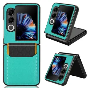 For ZTE Nubia Flip 2 5G Case Luxury PU Leather Card Slots Hard Back Cover