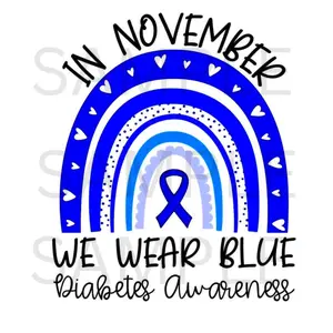 Diabetes Awareness Sublimation Print