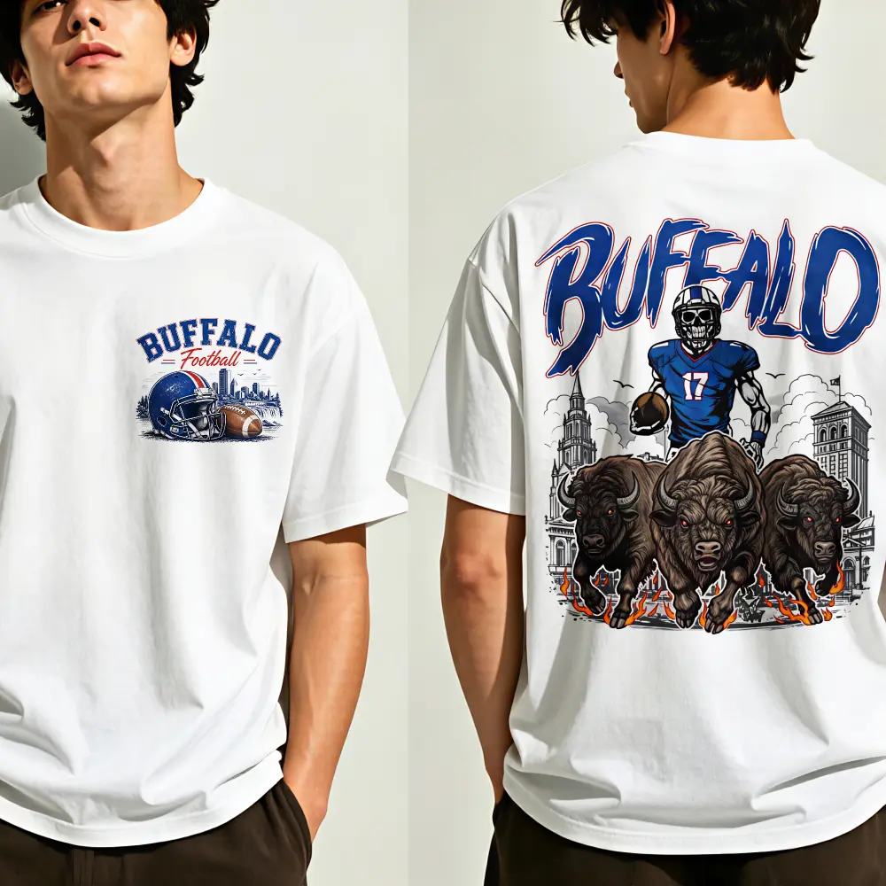 Buffalo Football T-shirt, Vintage Buffalo Football Tee, Retro Game Day Shirt, Football Fan Gift, City Sports Tee