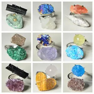 [No.425-433 Tray #16]Unique handmade crystal ring