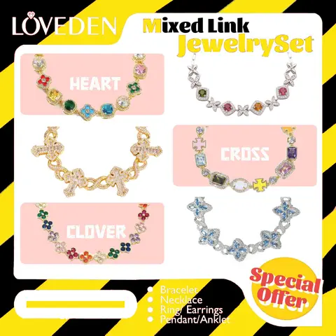 LOVEDEN Unisex DIY Jewelry Set - Beads, Animal & Heart Charm Live Link Bracelets, Casual Candy-Mix Costume Jewelry, DIY Craft Kit for Couples, Valentine’s/Birthday Gifts with Daily Elegance