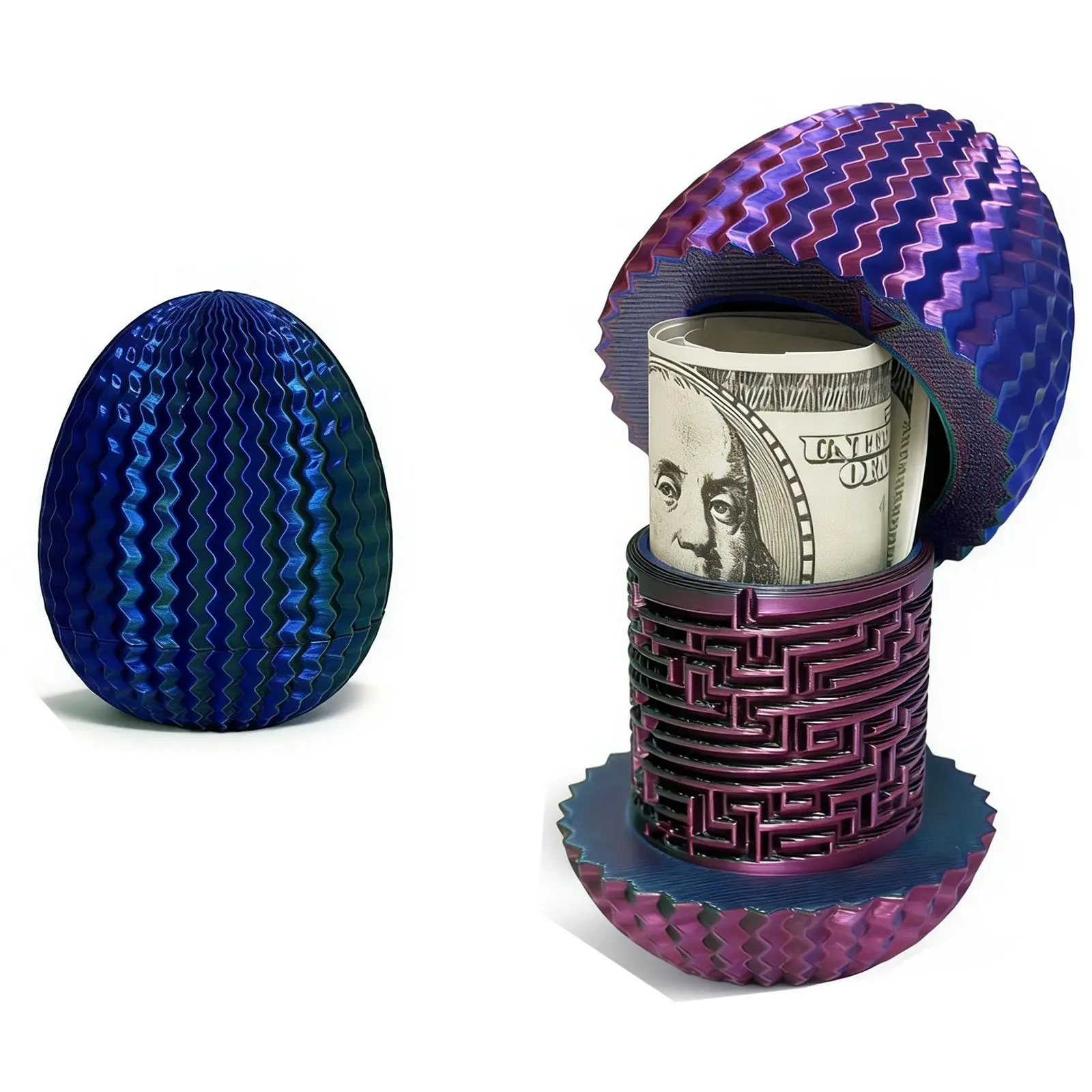 Mystery Egg Puzzle Box! Creative cash surprise gift box for all occasions. Fun brain teaser puzzle for kids, teens and adults. Perfect unique present for birthdays, weddings, Easter, Christmas and every holiday celebration you love.