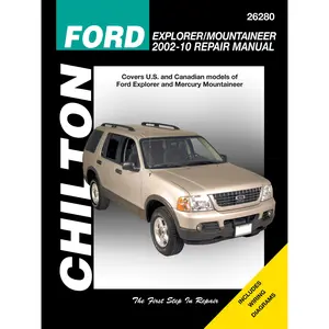 Ford (2002-10) for of Ford Explorer & Mercury Mountaineer (exc. Sport Trac models) Chilton Repair Manual (USA)