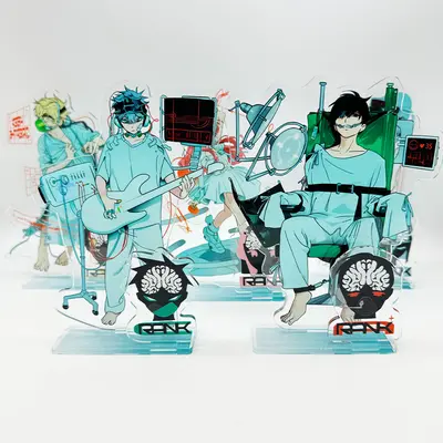 2-Piece Alien Stage Ivan & Till Acrylic Desktop Stand Figures - Anime Decor Collection