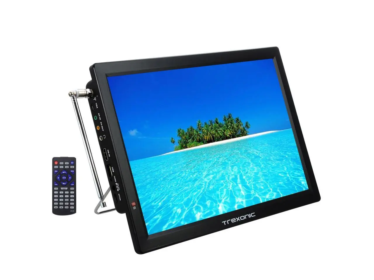 Trexonic TRX-14D 14 in. Portable Rechargeable LED TV with HDMI & SD-MMC Trexonic TRX-14D 14 in. Portable Rechargeable LED TV with HDMI & SD-MMC