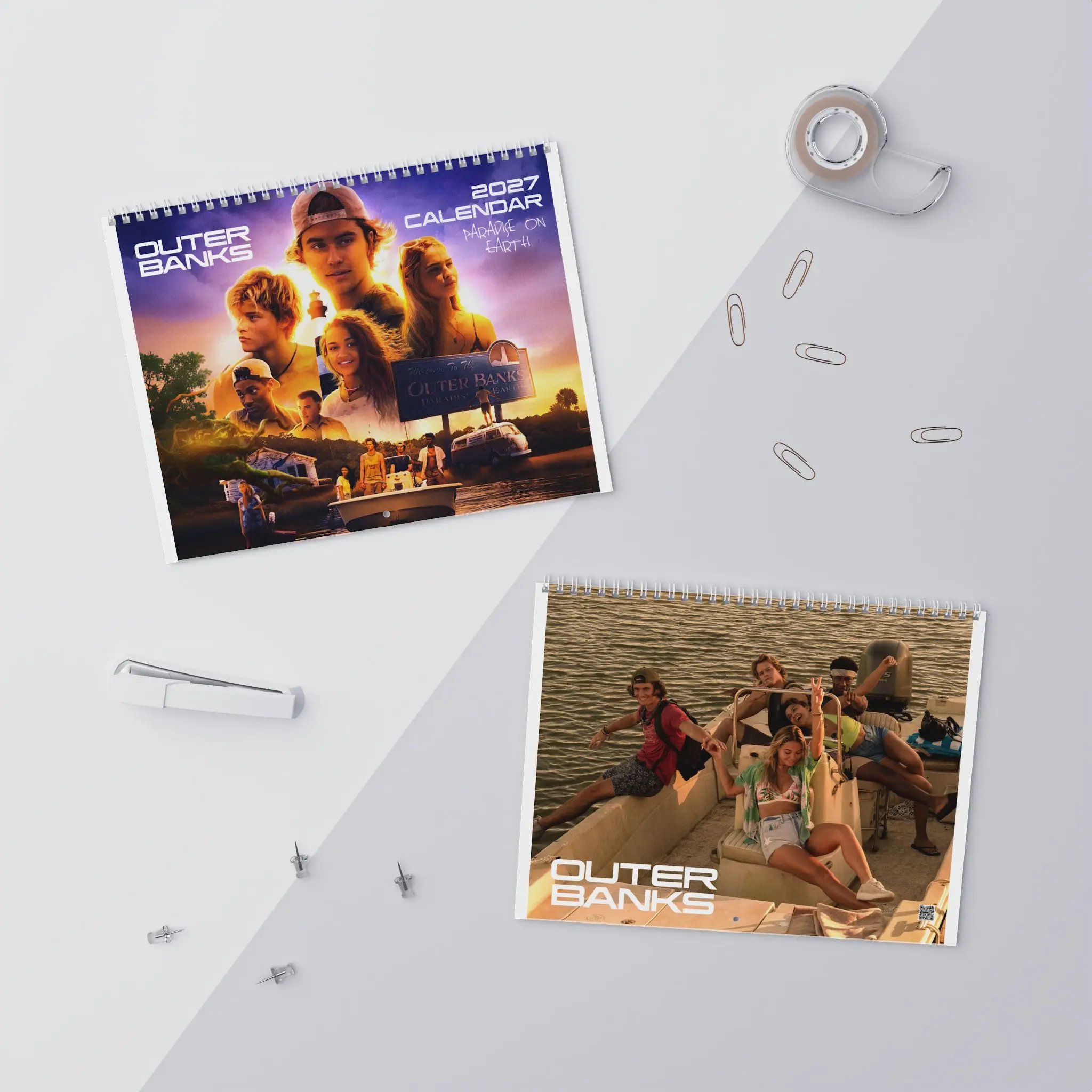 Outer Banks 2026 2027 Calendar, OBX New Year Calendar, Pougues For Life Merch, Gift For Fans