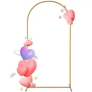 7.2FT Metal Arch Backdrop Stand, Elegant Gold Wedding Arch for Baby Shower, Birthday Party, Graduation Ceremony and Event Decorations