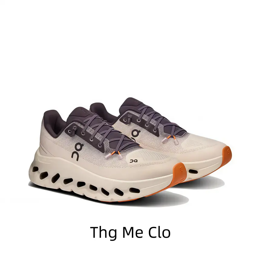 Cream & Gray-Purple Lightweight Running Shoes with Breathable Mesh Upper & Cushioned Hollow Sole for Daily Walks, Gym Sessions, and Casual Outings – Perfect for Active Individuals Seeking Comfort & Earthy Color Accents