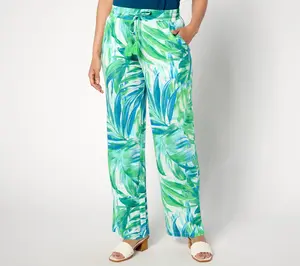 Belle Beach by Kim Gravel Tall Cabana Knit Laguna Lido Tassel Pant