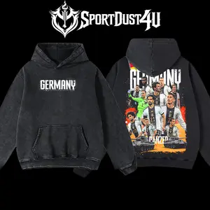 SportDust4U Retro Vintage Limited Edition Germany National Team Football Unisex T-Shirt & Hoodie 100% Premium Cotton 230gsm Heavyweight Pre-Washed