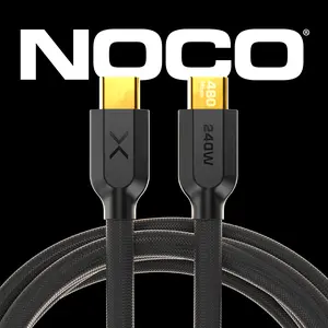 NOCO XGrid XC2: 240W USB-C to USB-C Cable – USB-IF Certified, E-Marker Chip, 480Mbps Data – 6 Foot