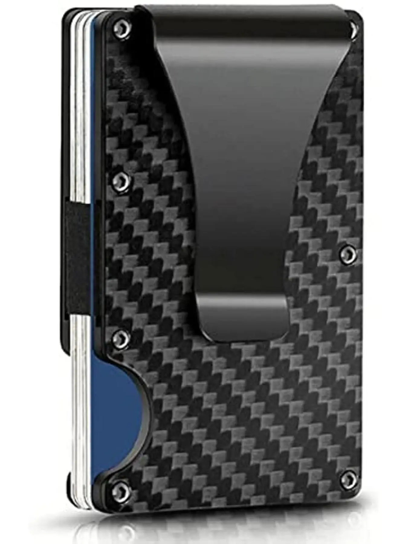 Black Friday Deal Men's Aluminum Card Holder, Rfid Blocking Wallet, 2023 Trendy Multifunction Short Wallet for Daily Use, Banknote Clip