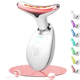 Cotsoco 7 Color Facial Massager Tool, Facial and Neck Massager with 7 LED Light, Skin Care Device Facial Beauty Instrument, Suitable for Neck Face Leg, Gift for Women Mother