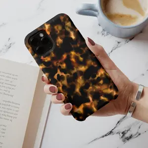 Burn It Up Dark Tortoise Shell Pattern Phone Cover - Monogrammed Tough iPhone 16 Pro Max Case for Evryone | Durable Protection tough phone