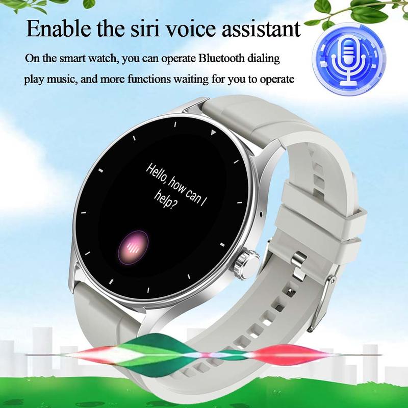 New 2026 Fashion Smart Watch Screen 1.53 Inch HD Holiday Gift for Men Women Bt-compatible Phone Call Health Tracker Sports Mode Notification Reminder