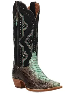Dan Post Women's Sunset Rider Exotic Python Western Boot Snip Toe - Dp7095