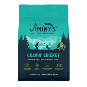 Jiminys Cravin' Cricket Dog Food with Cricket Protein