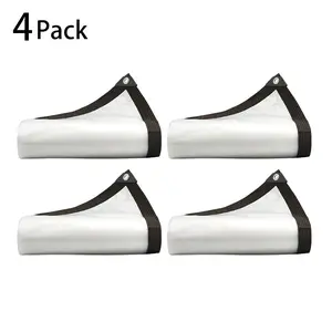 Heavy-Duty Clear PVC Tarp – Crystal Clear, Tear-Resistant, Waterproof & Windproof Cover with Rust-Proof Grommets | Multi-Purpose Greenhouse, Patio, Camping & Garden Protection | Christmas Outdoor Decor Weatherproof Cover