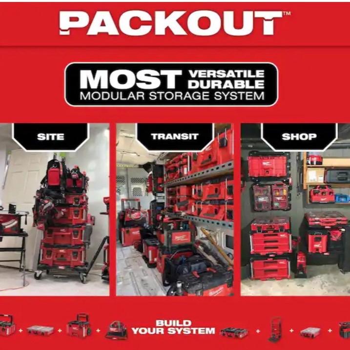 Milwaukee PACKOUT 38 in. Rolling Modular Tool Chest for Easy Storage and Transportation toolcart snap on toolbox