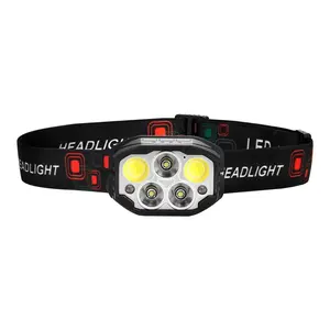 VEVOR 2 Pack Headlamps Lightweight LED Rechargeable Headlamps With 12 Lighting Modes.