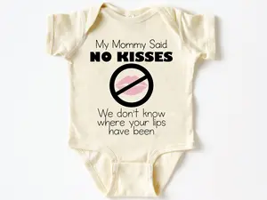 (100% Cotton) No Kisses Baby Onesie – Soft, Stylish & Perfect for Everyday Wear